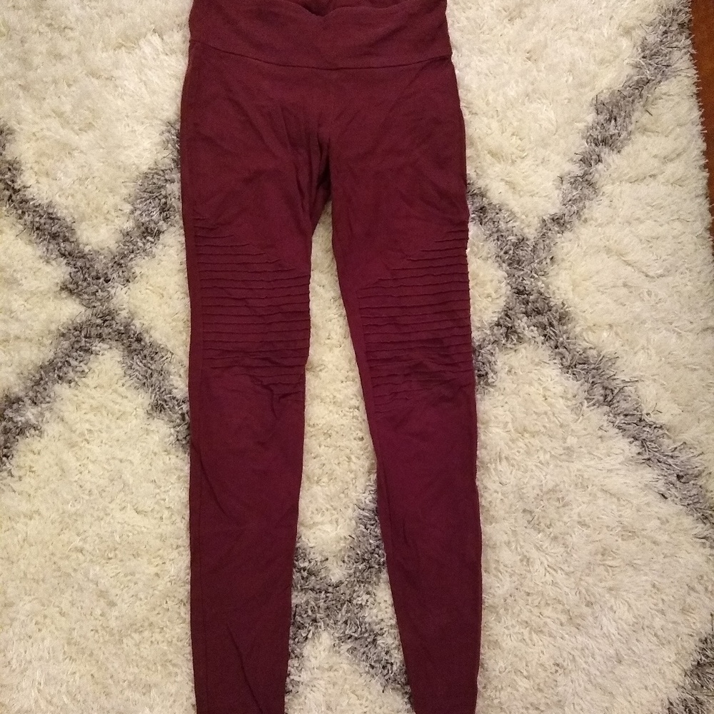 Red leggings